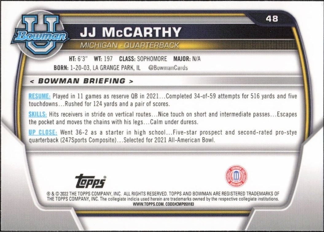 JJ McCarthy thumbnail 2