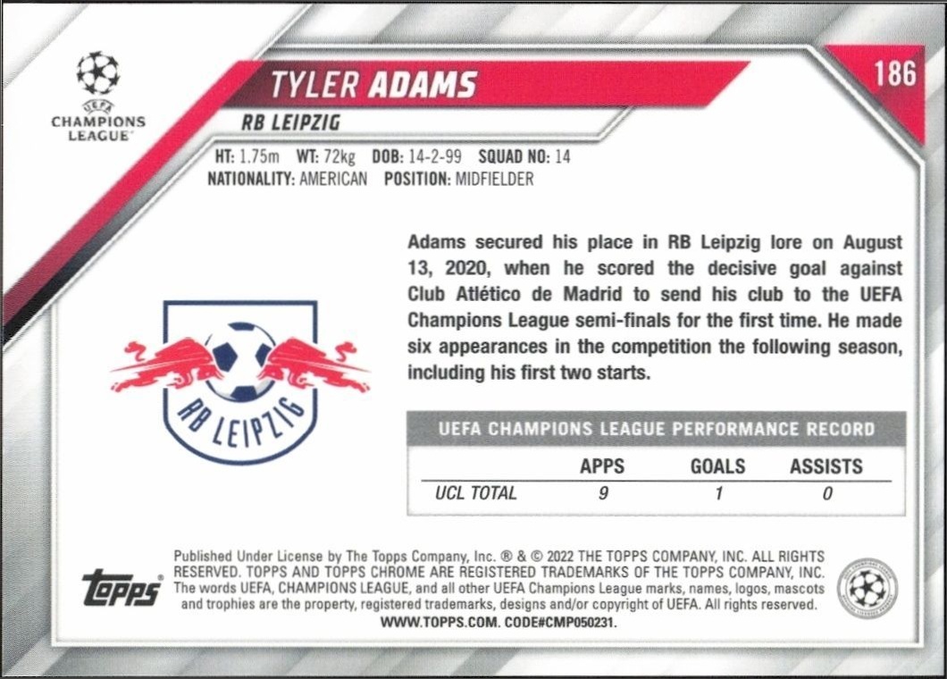 Tyler Adams thumbnail 2