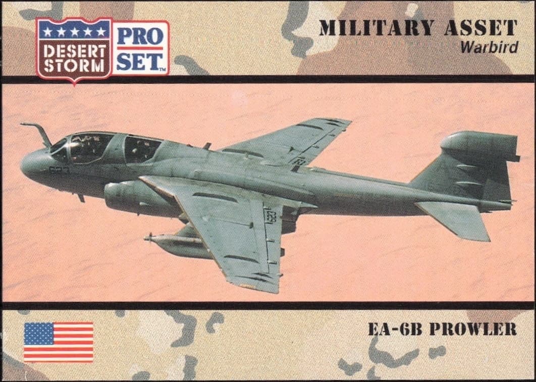 1991 Pro Set Desert Storm EA-6B Prowler #248 military trading card front