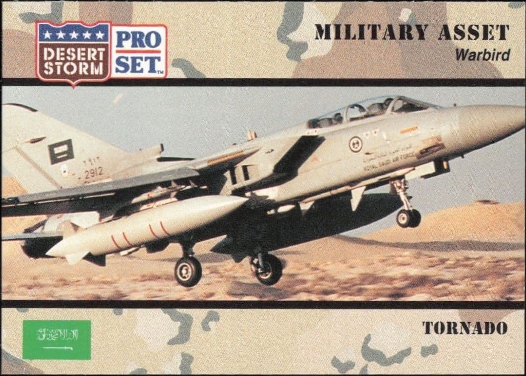 1991 Pro Set Desert Storm Tornado #232 military trading card front