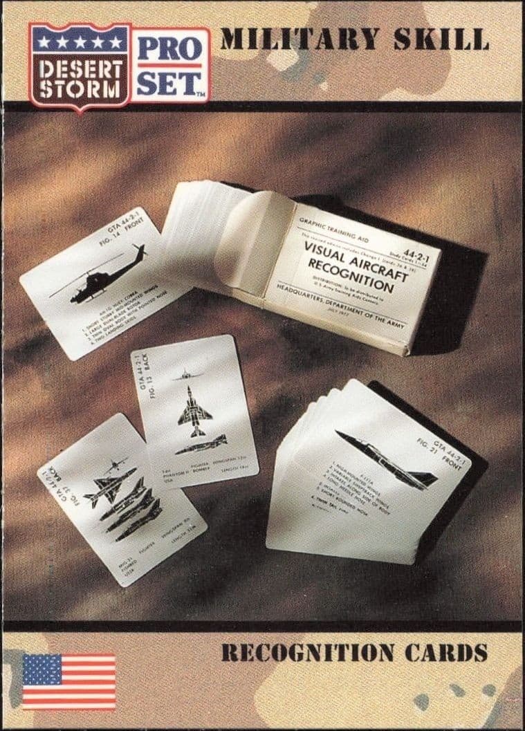 1991 Pro Set Desert Storm Recognition Cards #173 military trading card front