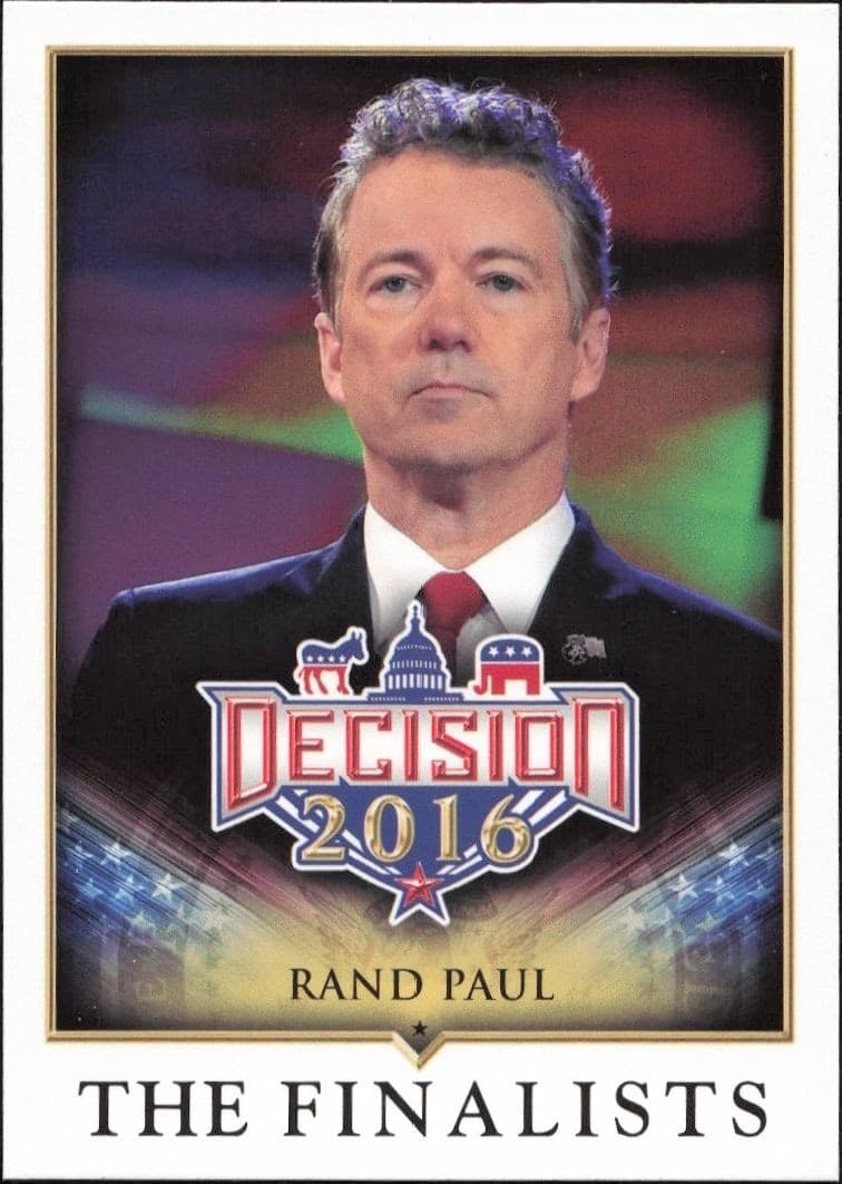 2016 Leaf Decision Rand Paul #86 political trading card front