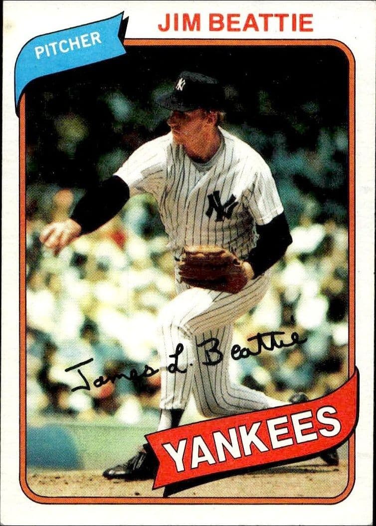 1980 Topps Jim Beattie #334 trading card