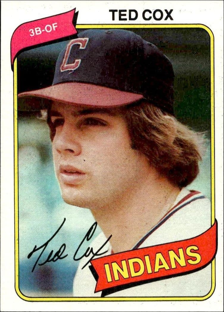 1980 Topps Ted Cox #252 baseball trading card front