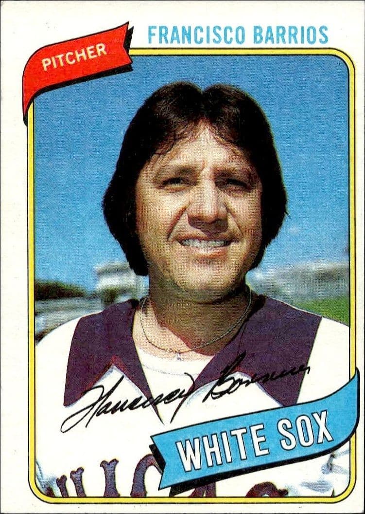 1980 Topps Francisco Barrios #107 baseball trading card front