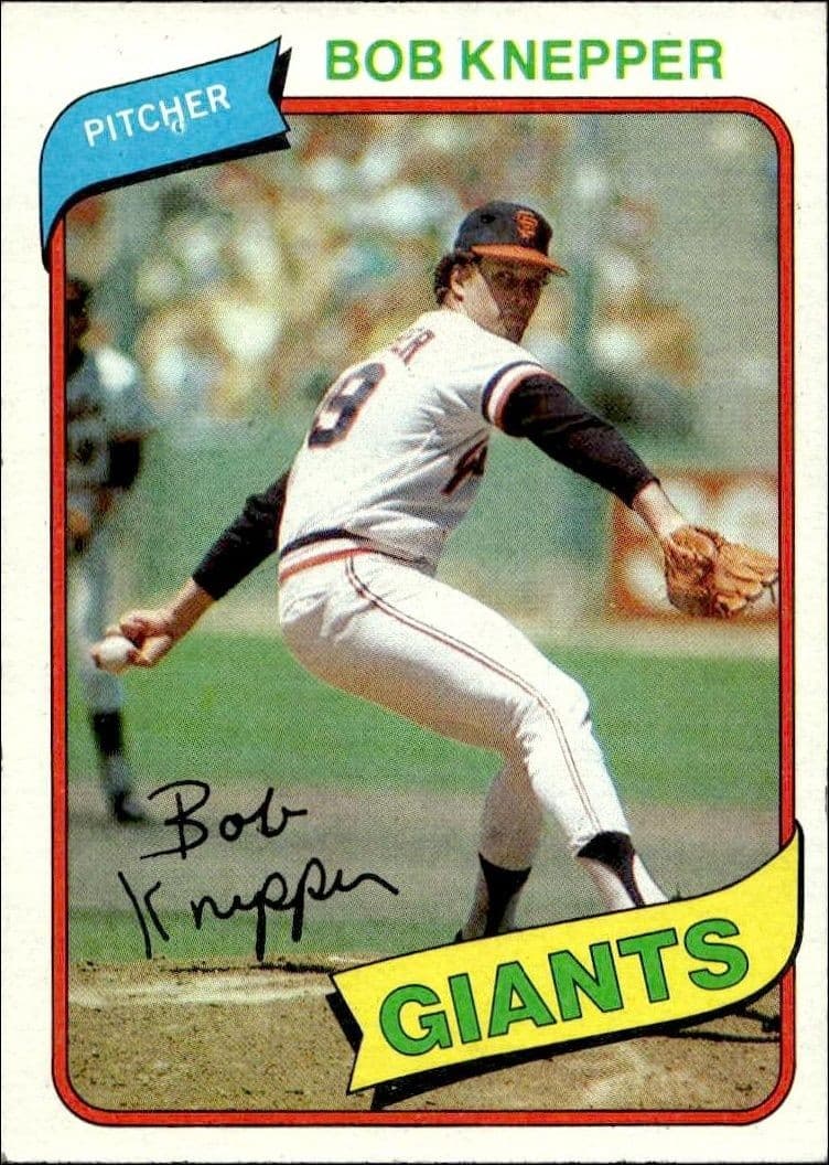 1980 Topps Bob Knepper #111 baseball trading card front
