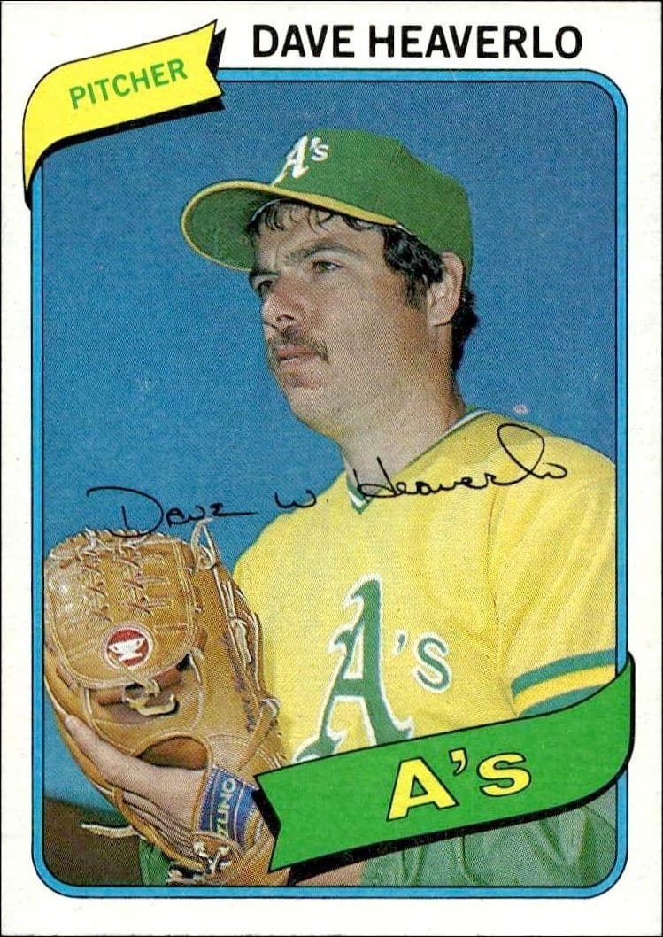 1980 Topps Dave Heaverlo #177 baseball trading card front