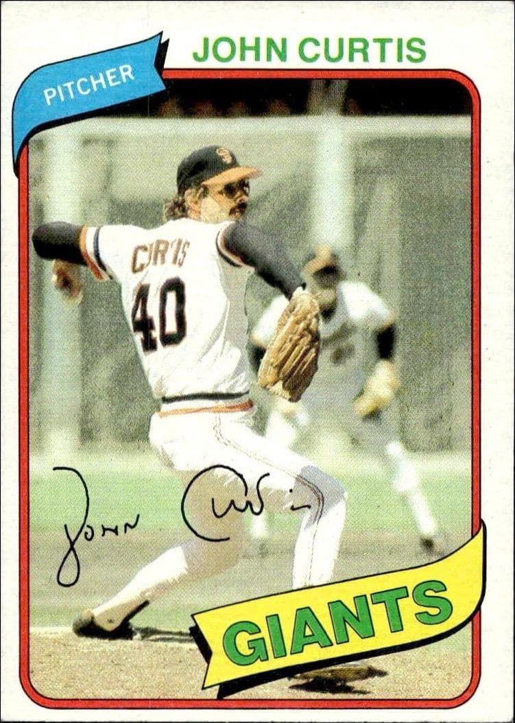 1980 Topps John Curtis #12 baseball trading card front