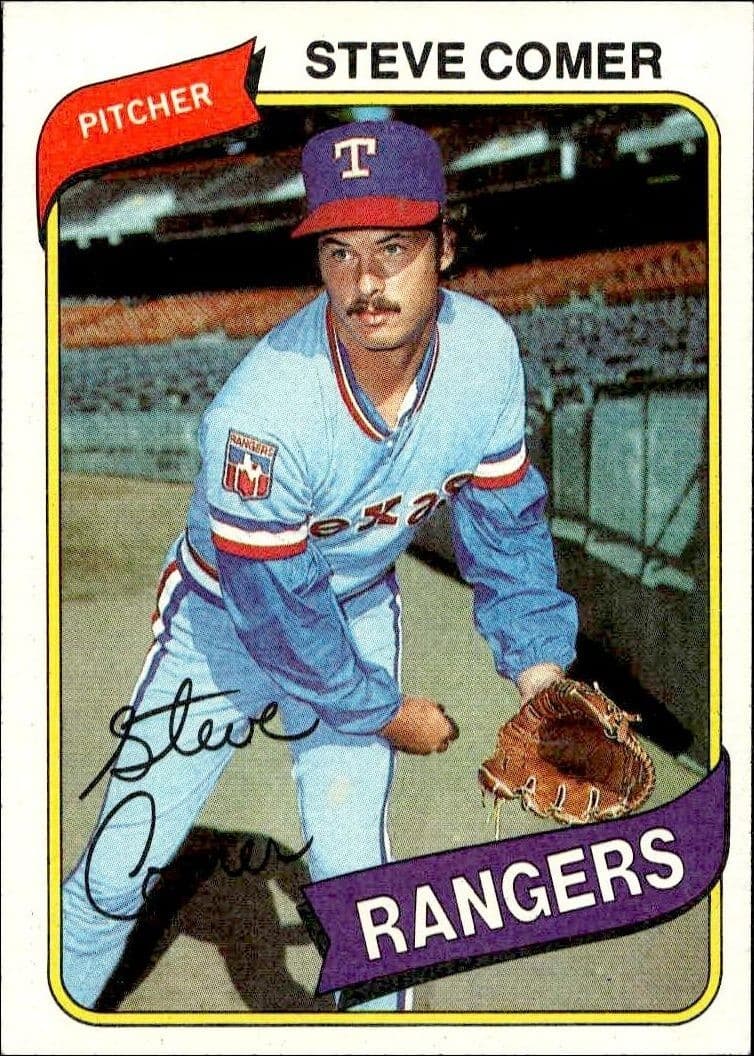 1980 Topps Steve Comer #144 trading card