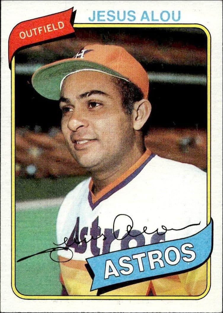 1980 Topps Jesus Alou #593 baseball trading card front