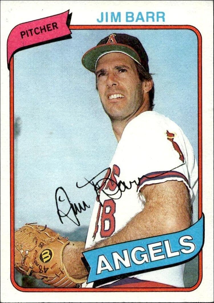 1980 Topps Jim Barr #529 baseball trading card front