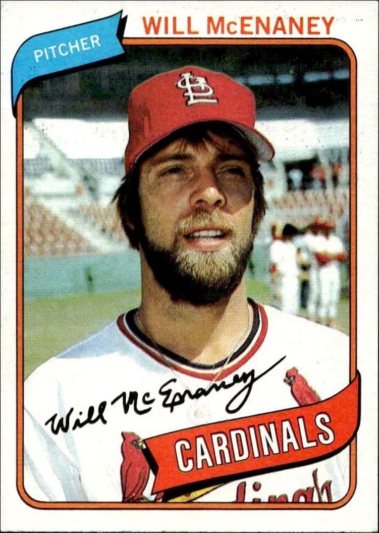1980 Topps Will McEnaney #563 baseball trading card front
