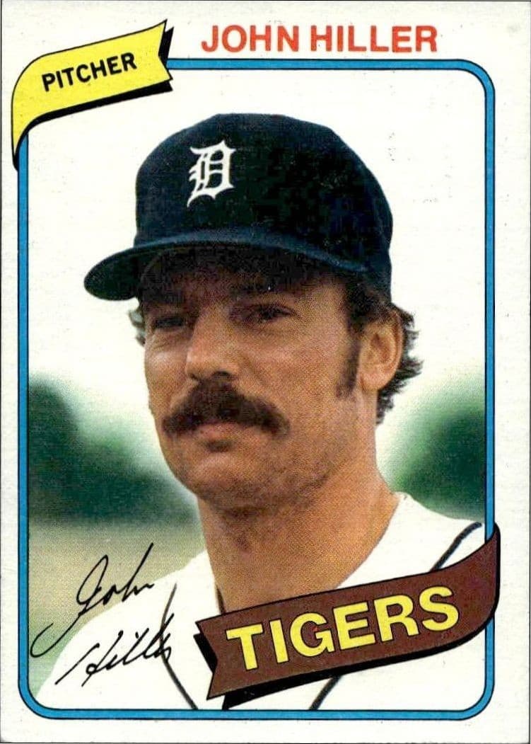 1980 Topps John Hiller #614 baseball trading card front
