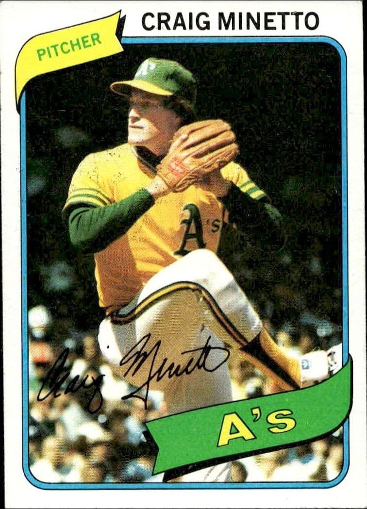 1980 Topps Craig Minetto #494 baseball trading card front