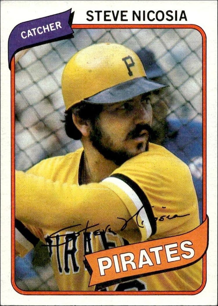1980 Topps Steve Nicosia #519 trading card