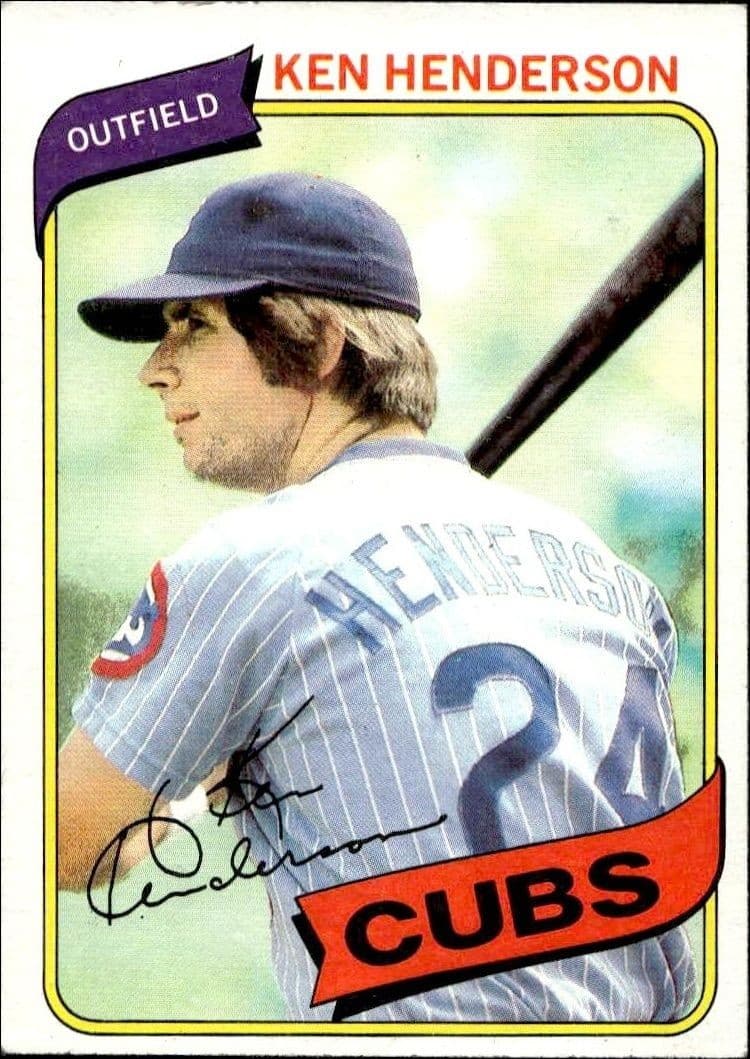 1980 Topps Ken Henderson #523 baseball trading card front