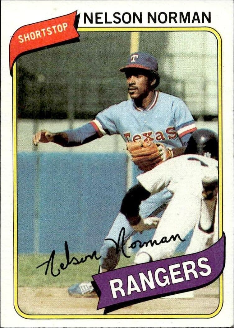 1980 Topps Nelson Norman #518 baseball trading card front