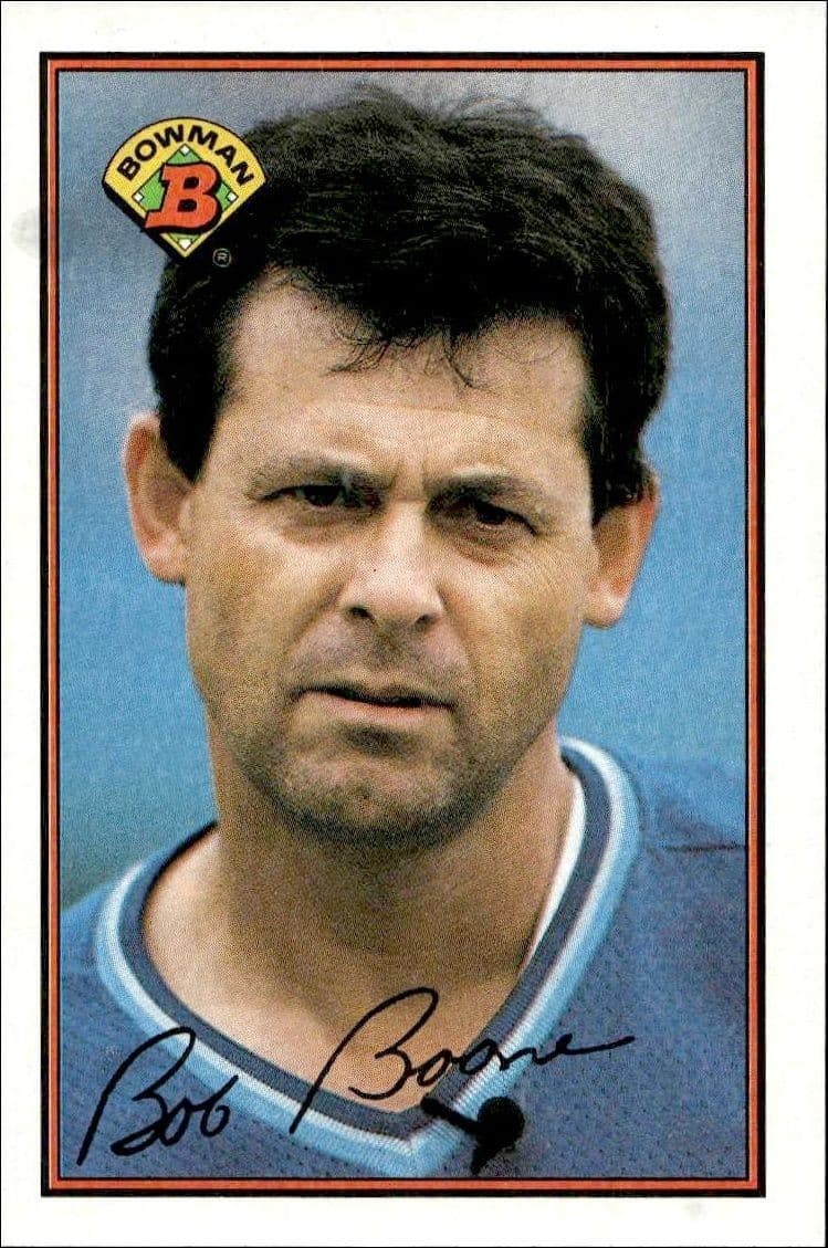 1989 Bowman Bob Boone #119 trading card