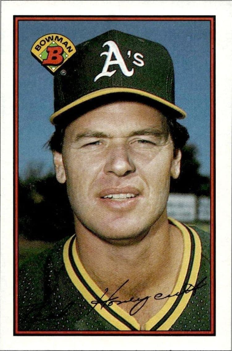 1989 Bowman Rick Honeycutt #187 trading card