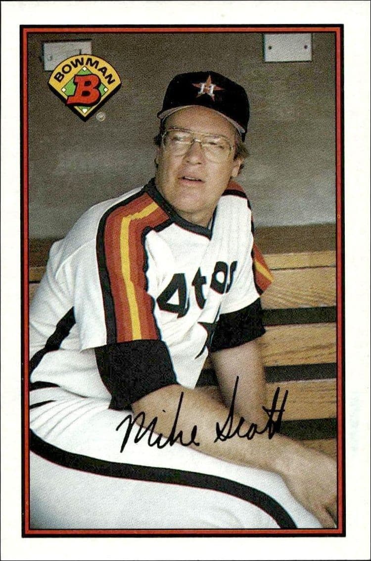 1989 Bowman Mike Scott #322 trading card