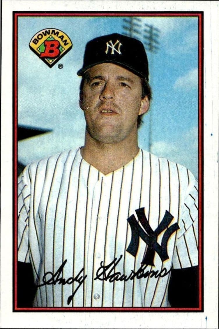 1989 Bowman Andy Hawkins #166 baseball trading card front