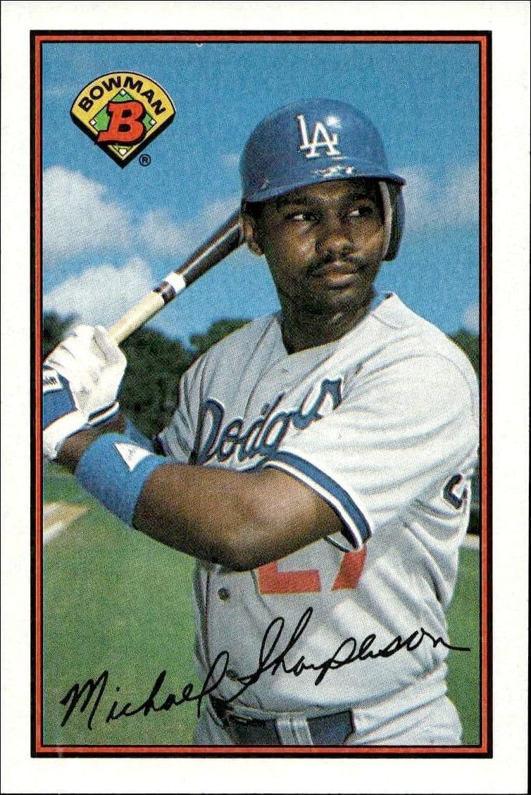1989 Bowman Mike Sharperson #348 trading card