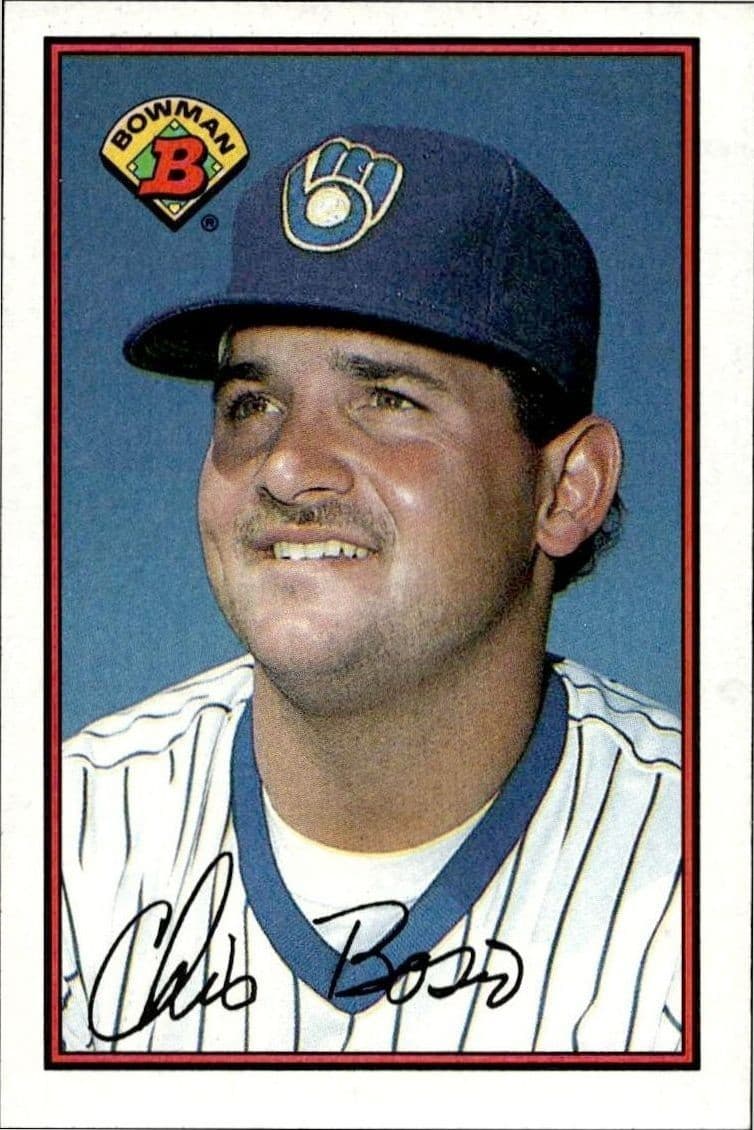 1989 Bowman Chris Bosio #134 baseball trading card front