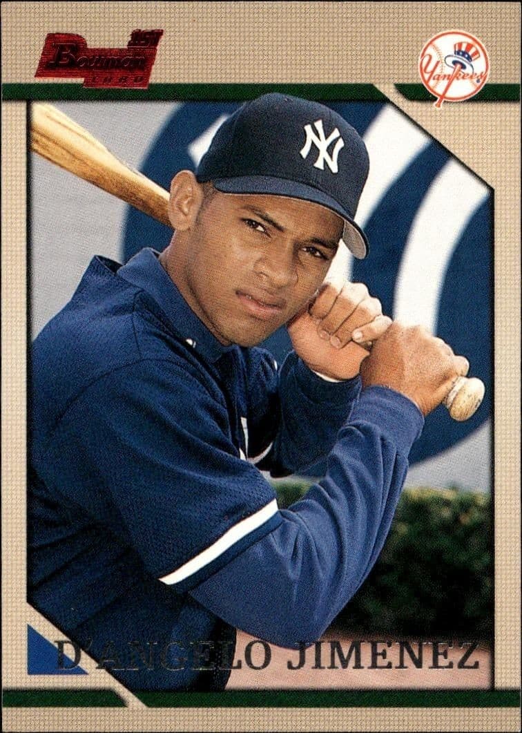 1996 Bowman D'Angelo Jimenez #124 baseball trading card front
