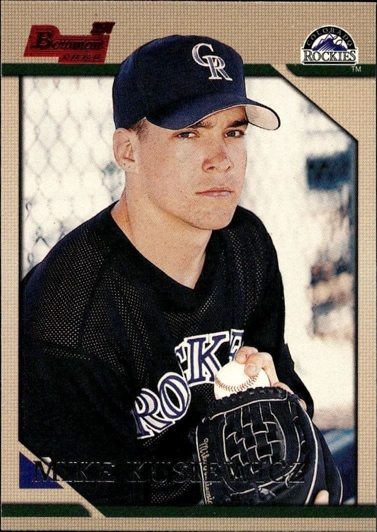 1996 Bowman Mike Kusiewicz #113 baseball trading card front