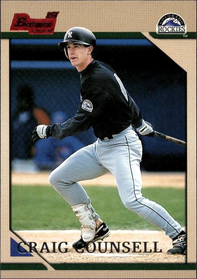 1996 Bowman Craig Counsell #194 baseball trading card front