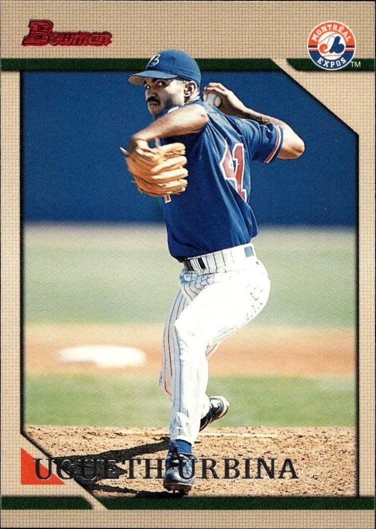 1996 Bowman Ugueth Urbina #190 trading card