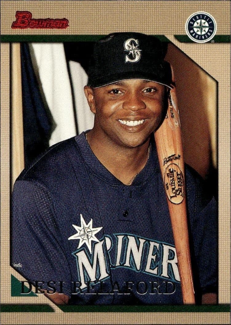 1996 Bowman Desi Relaford #186 baseball trading card front
