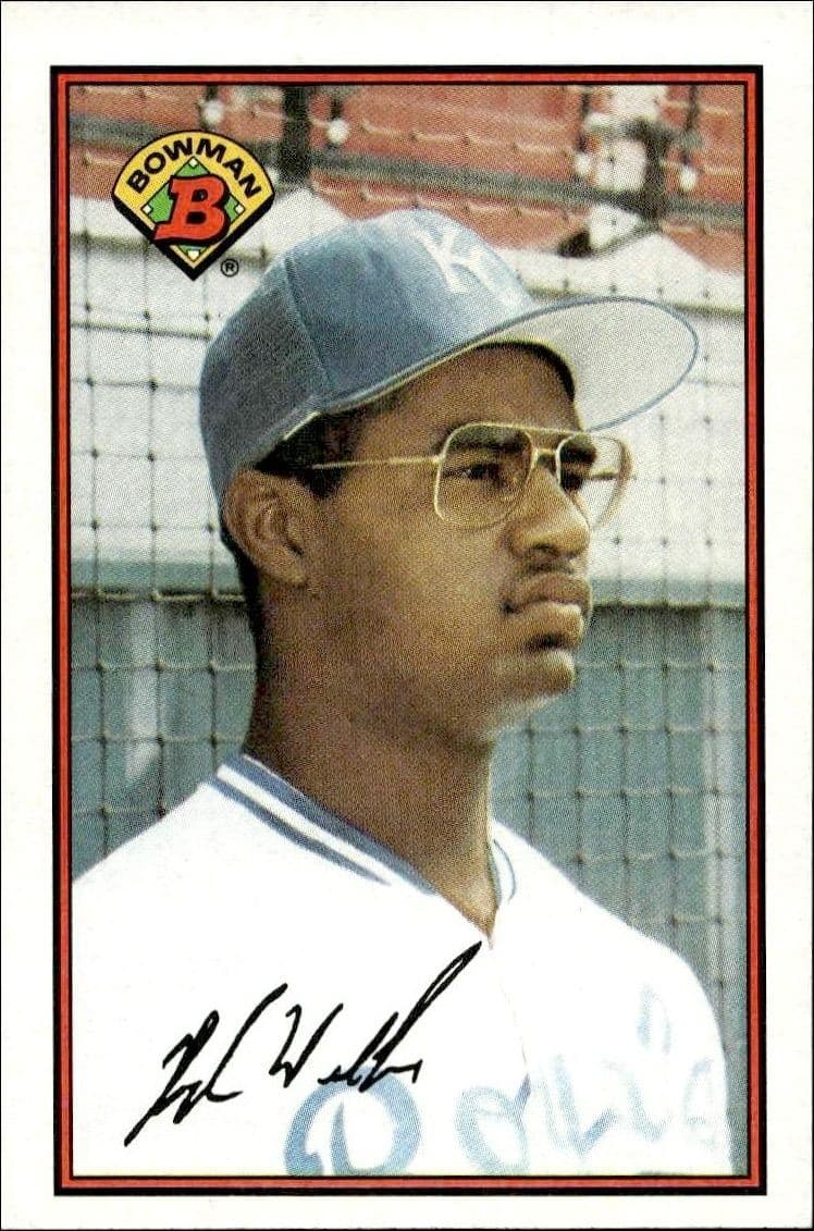 1989 Bowman Hugh Walker #127 baseball trading card front