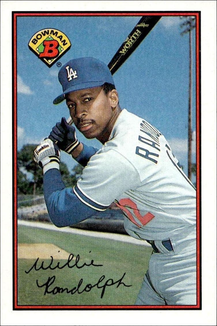 1989 Bowman Willie Randolph #344 baseball trading card front