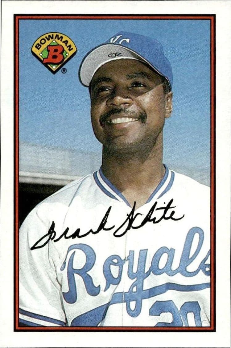 1989 Bowman Frank White #122 trading card