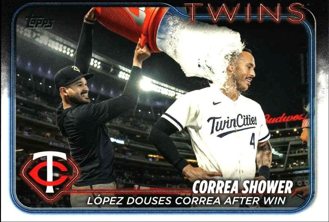 2024 Topps Correa Shower #155 baseball trading card front