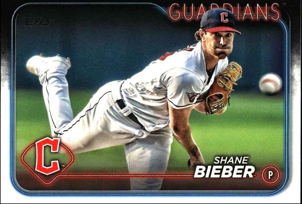 2024 Topps Shane Bieber #107 baseball trading card front