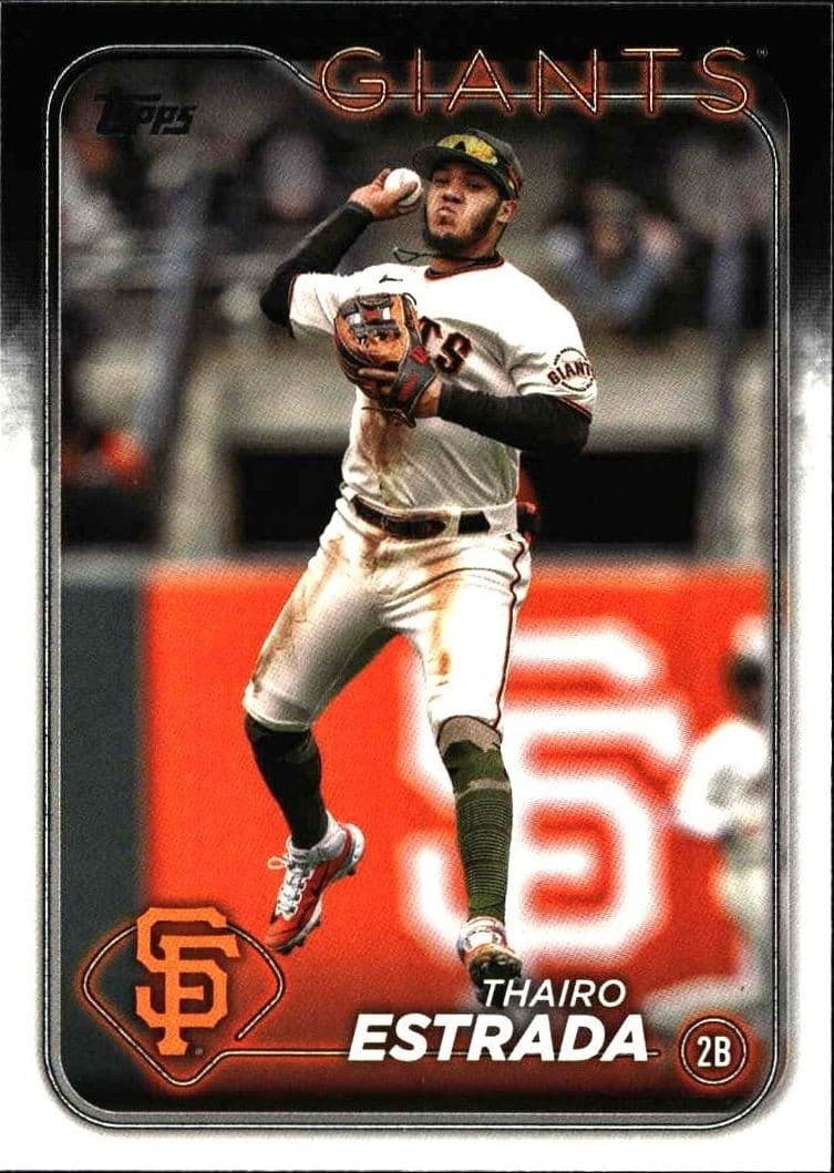 2024 Topps Series 1 Thairo Estrada #290 trading card