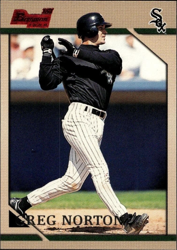 1996 Bowman Greg Norton #234 baseball trading card front
