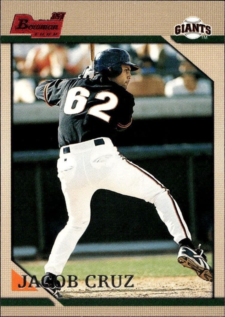 1996 Bowman Jacob Cruz #273 baseball trading card front