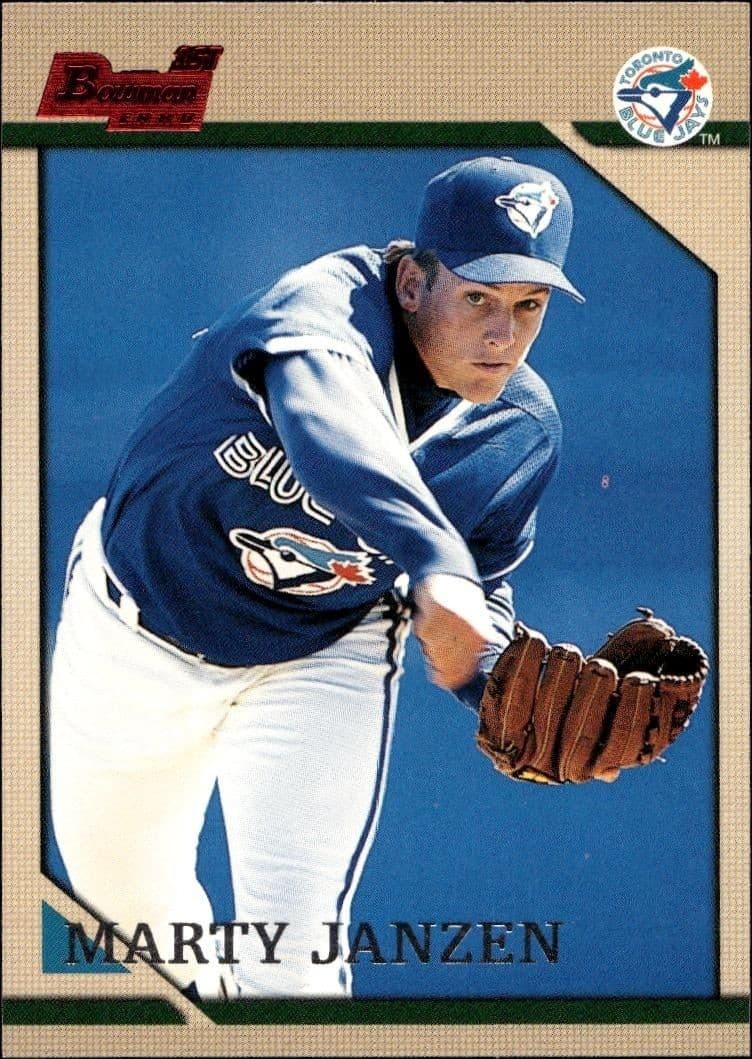 1996 Bowman Marty Janzen #265 baseball trading card front
