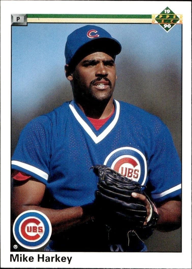 1990 Upper-Deck Low Number Mike Harkey #107 trading card