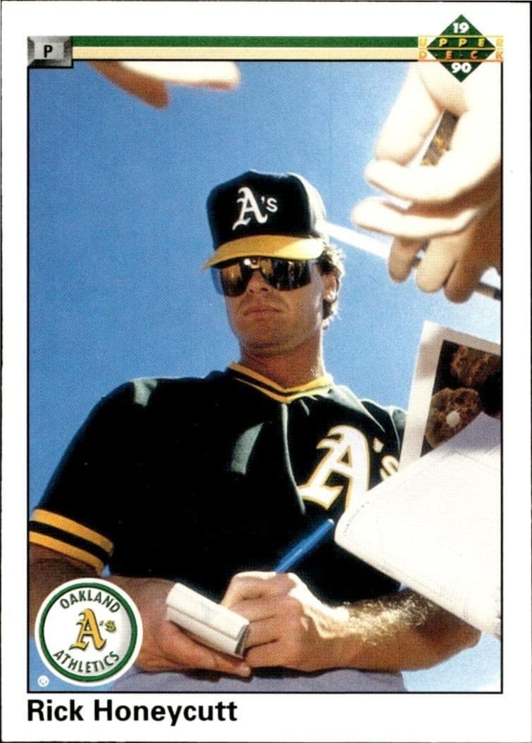 1990 Upper-Deck Low Number Rick Honeycutt #151 trading card