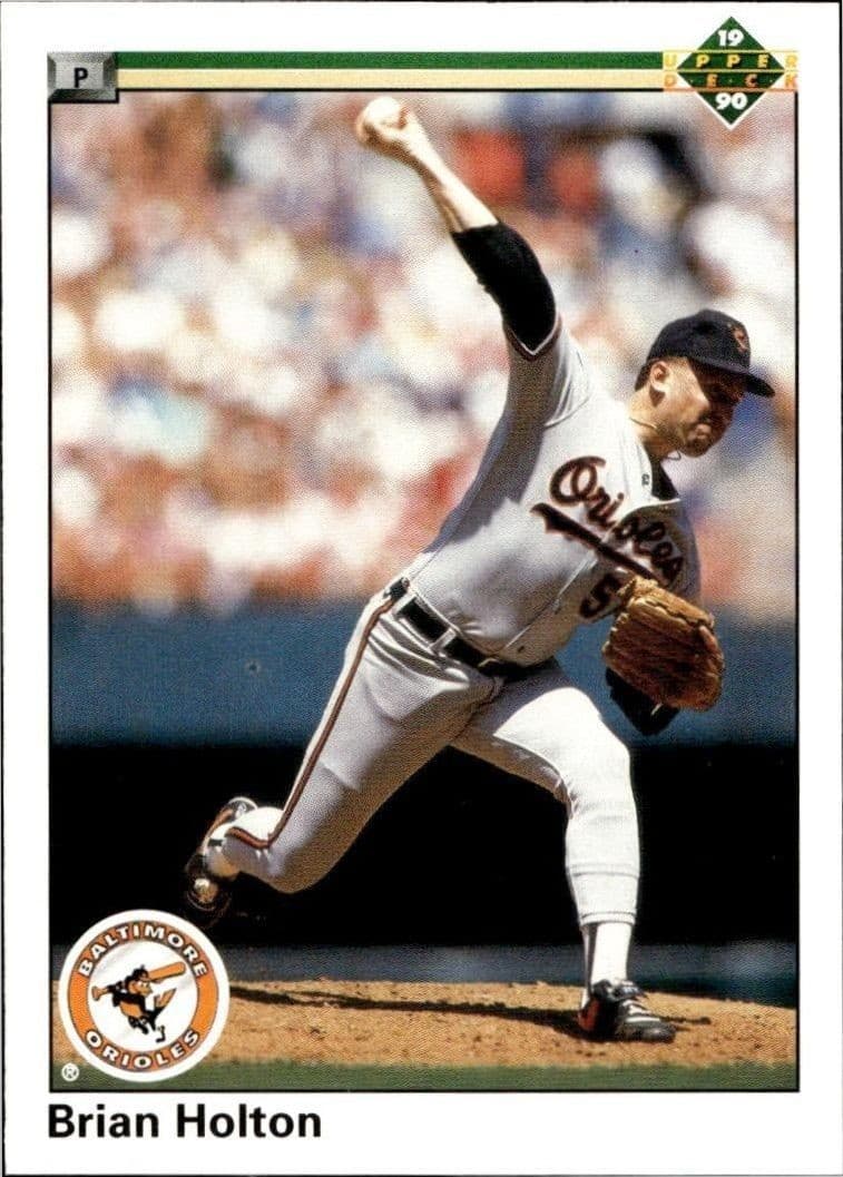 1990 Upper-Deck Low Number Brian Holton #175 trading card