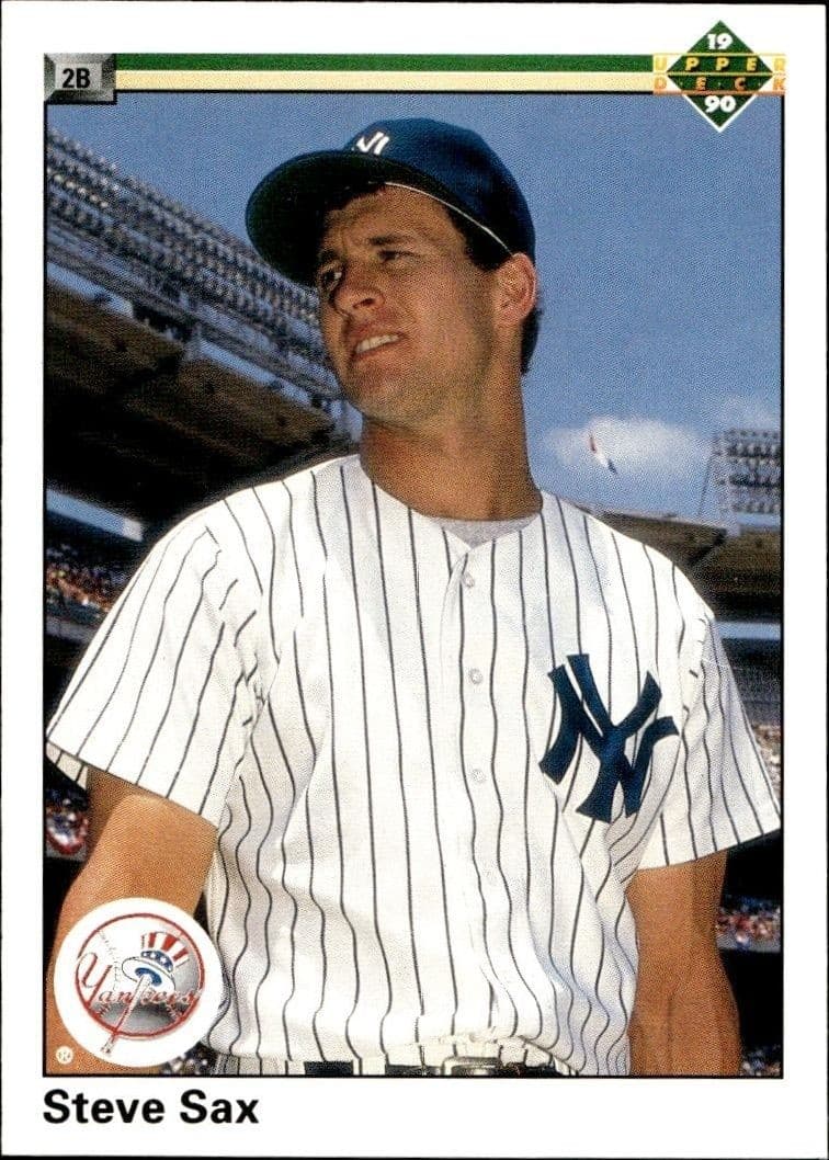 1990 Upper-Deck Low Number Steve Sax #172 trading card