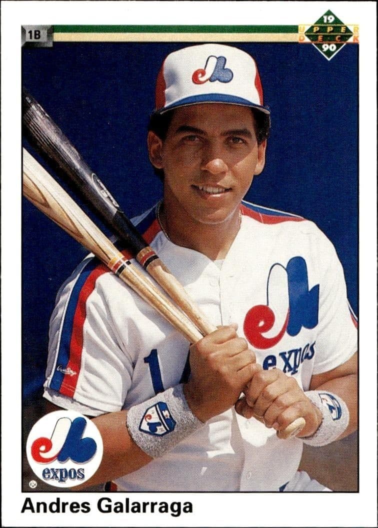 1990 Upper-Deck Low Number Andres Galarraga #356 trading card