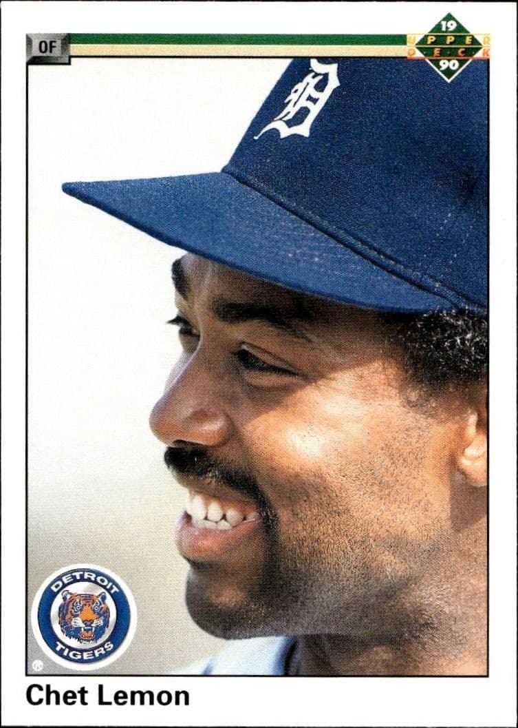 1990 Upper-Deck Low Number Chet Lemon #348 trading card