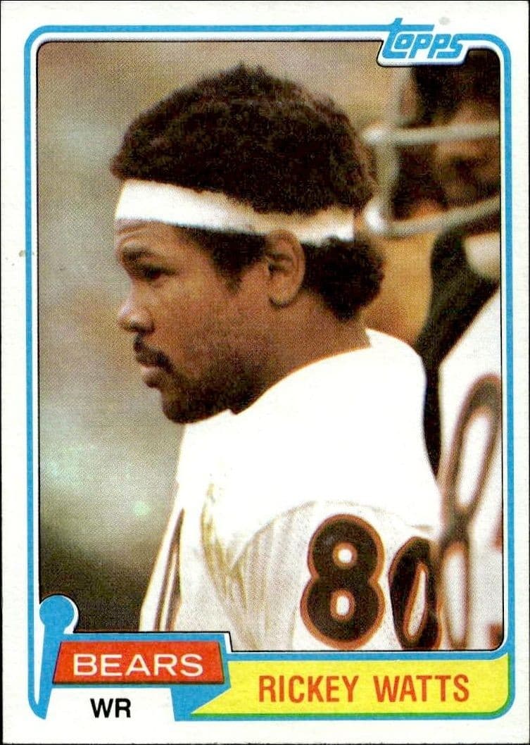 1981 Topps Rickey Watts #93 football trading card front