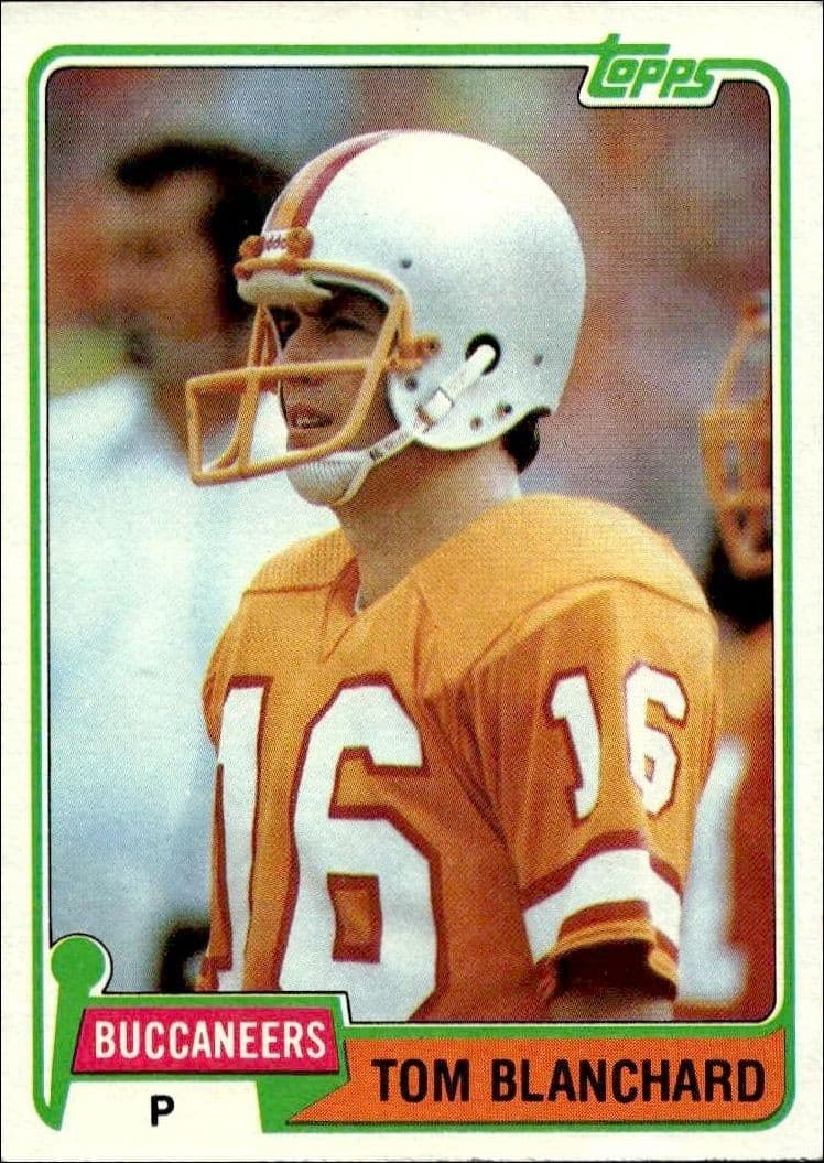 1981 Topps Tom Blanchard #253 football trading card front