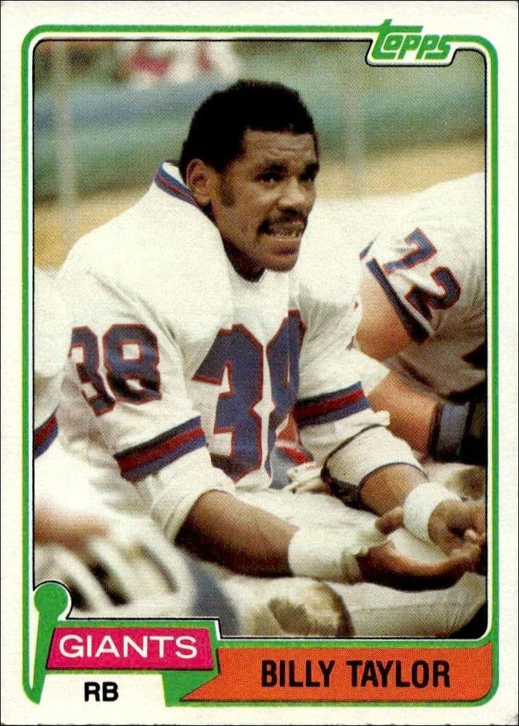 1981 Topps Billy Taylor #34 trading card